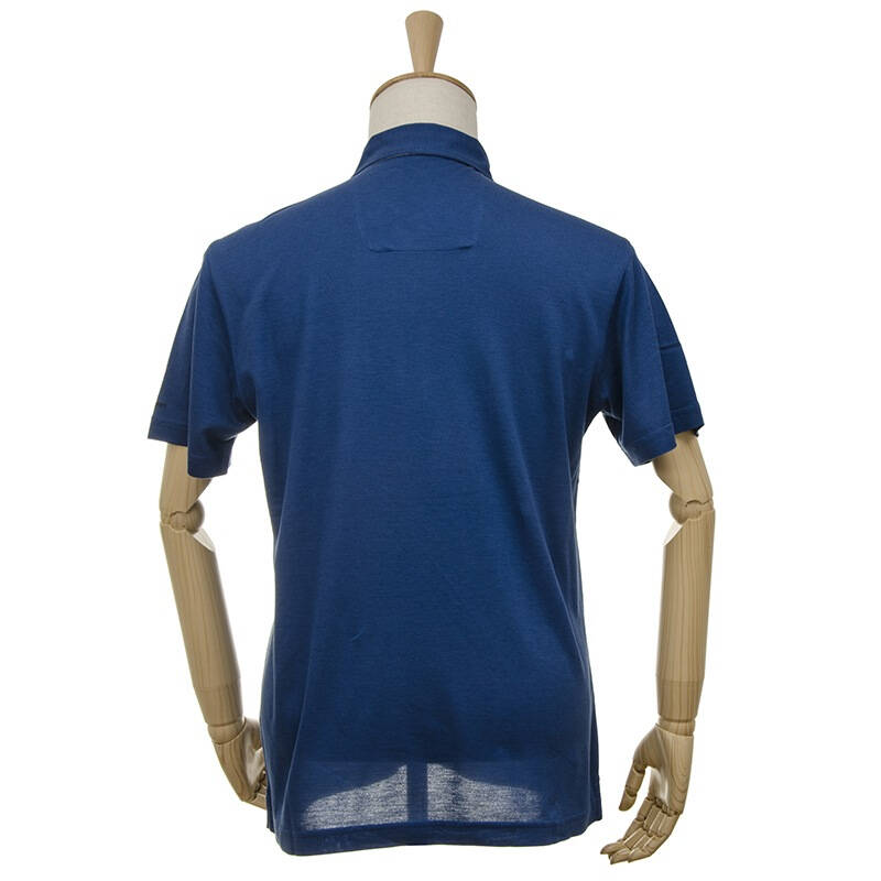 zegna sport 杰尼亚 男士蓝色纯棉短袖polo衫 se319 zs723 b07 xl码