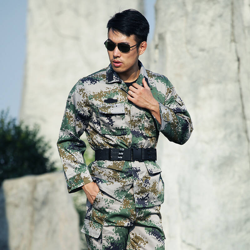 秋季特种兵野战林地迷彩服男套装特种兵户外作战服丛林作训服 林地