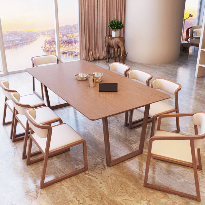 铂尼诗 现代北欧家具饭桌子水曲柳餐桌餐台长方形家具