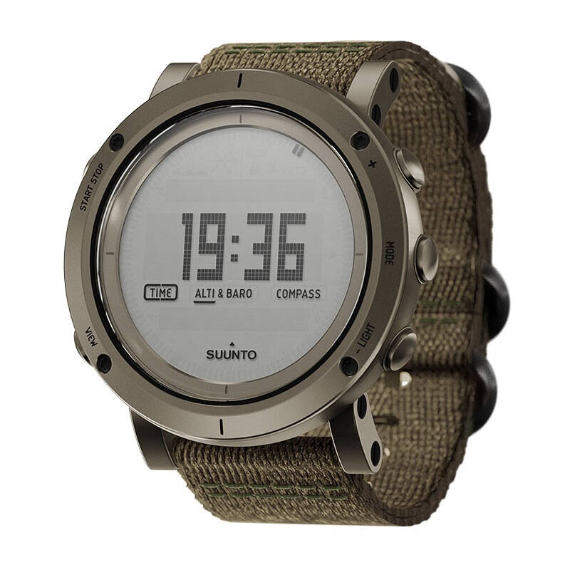 颂拓(suunto 本源军绿编织表带户外腕表ss021217000