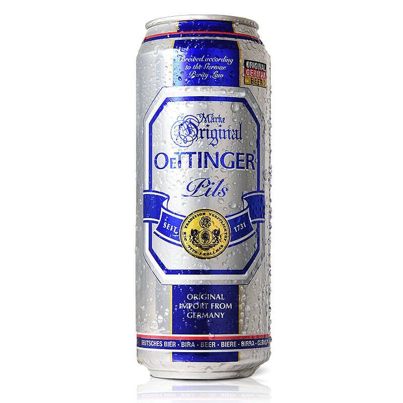 德国原装进口 奥丁格(oettinger)皮尔森啤酒500ml*24听