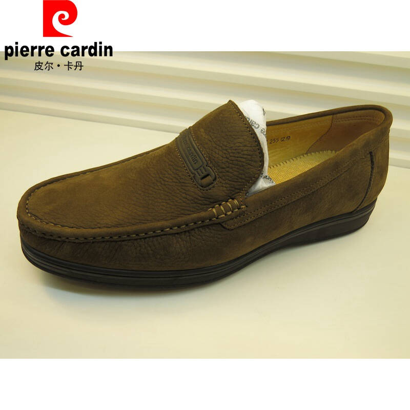 正品pierre cardin皮尔卡丹男鞋 磨砂牛皮日常休闲鞋