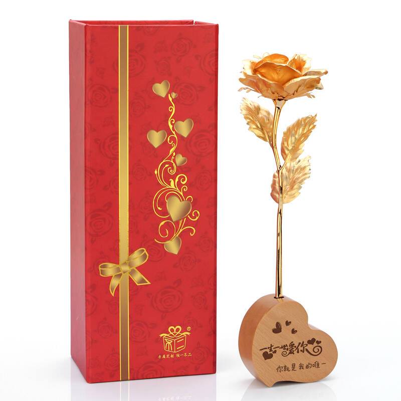 24k金箔玫瑰花女朋友生日礼物情人节创意小礼品送女友老婆女生实用