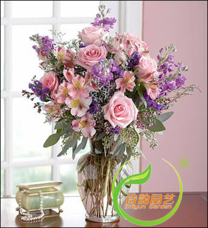 上海花店花瓶插花生日鲜花上海鲜花速递殷高路花店安汾路花店包邮