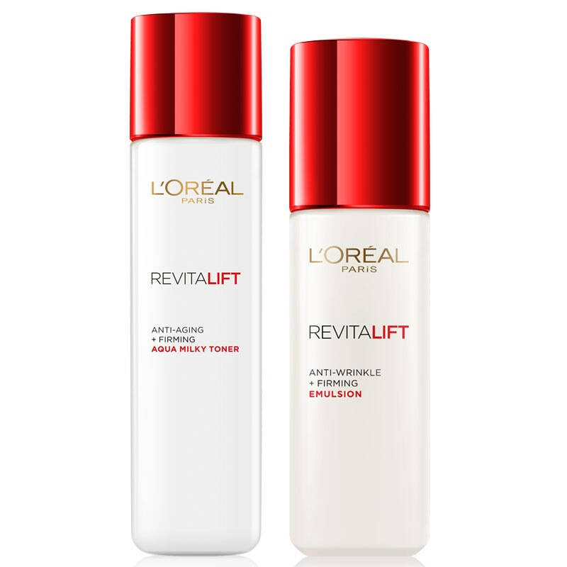 欧莱雅(loreal) 复颜经典抗皱2件套装 (清乳柔肤水175ml 滋润乳液125