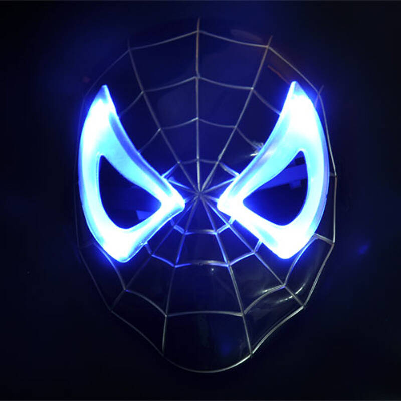 neglow 发光面具 卡通蜘蛛侠夜光面具 儿童卡通面具化妆舞会派对用品