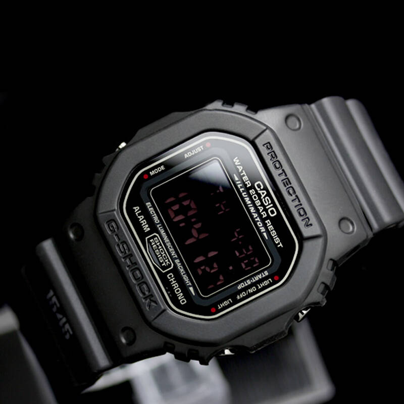 g-shock防水抗震抗磁电子男士手表 电池款dw-5600ms-1d