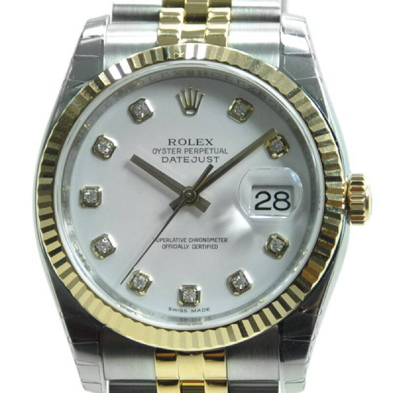 rolex 劳力士 datejust系列精钢手表 116233gwht 白色