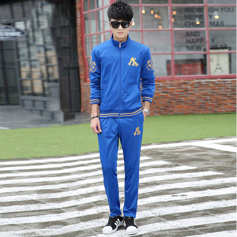 尊首2015秋冬新款男士休闲运动服套装 青少年卫衣套装