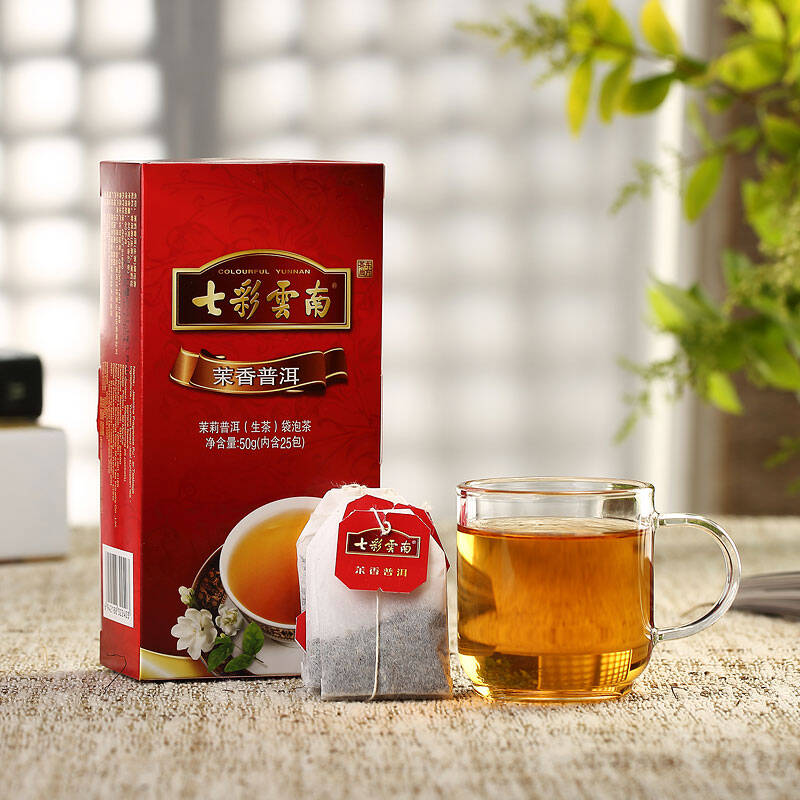 七彩云南茶叶普洱茶袋泡茶 茉香50g