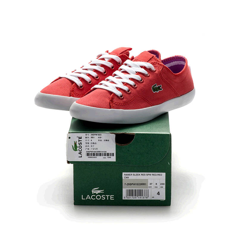 lacoste/法国鳄鱼女鞋 低帮休闲帆布鞋板鞋 ramer sleek res rr1 37