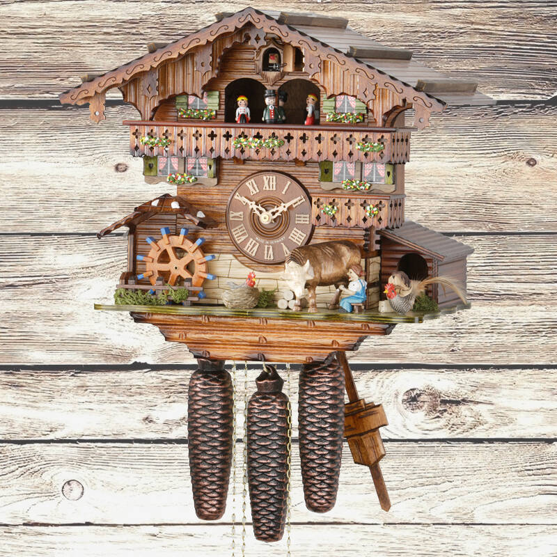 德国赫卡斯 黑森林布谷鸟钟咕咕钟 机械钟挂钟表客厅时尚创意进口