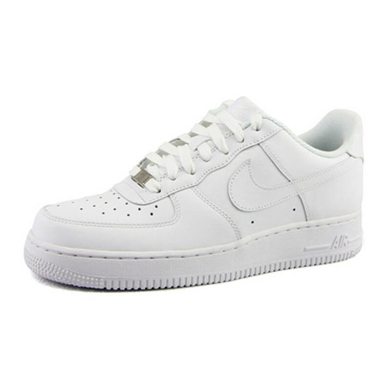 nike/耐克 air force 1 空军一号 女 纯黑白板鞋 315115-112 315115