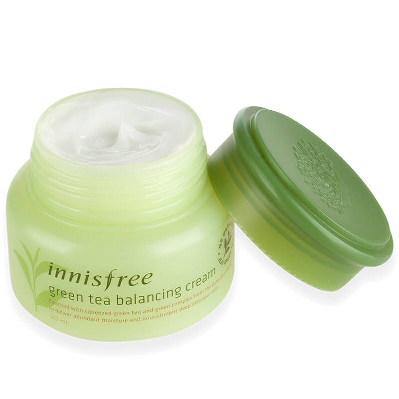 风吟(innisfree)绿茶精萃平衡面霜50ml(补水保湿 护肤品 精华液 乳液)