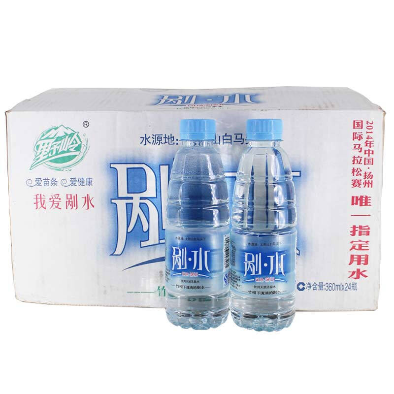 野岭 大别山剐水 饮用天然活泉水 360ml*24 整箱装