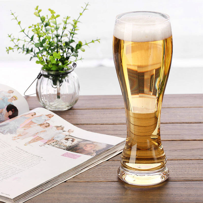 礼悦优 小麦啤酒杯 海洋扎啤杯 创意酒吧大号玻璃酒杯 德国修士啤酒杯