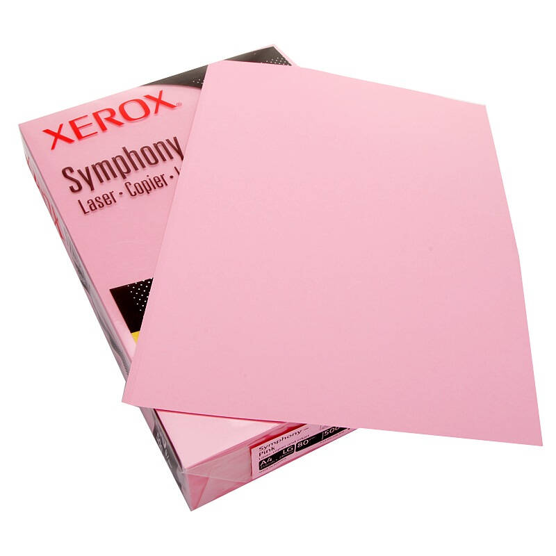 施乐(xerox)彩色复印纸 80g a4 粉色 500张/包