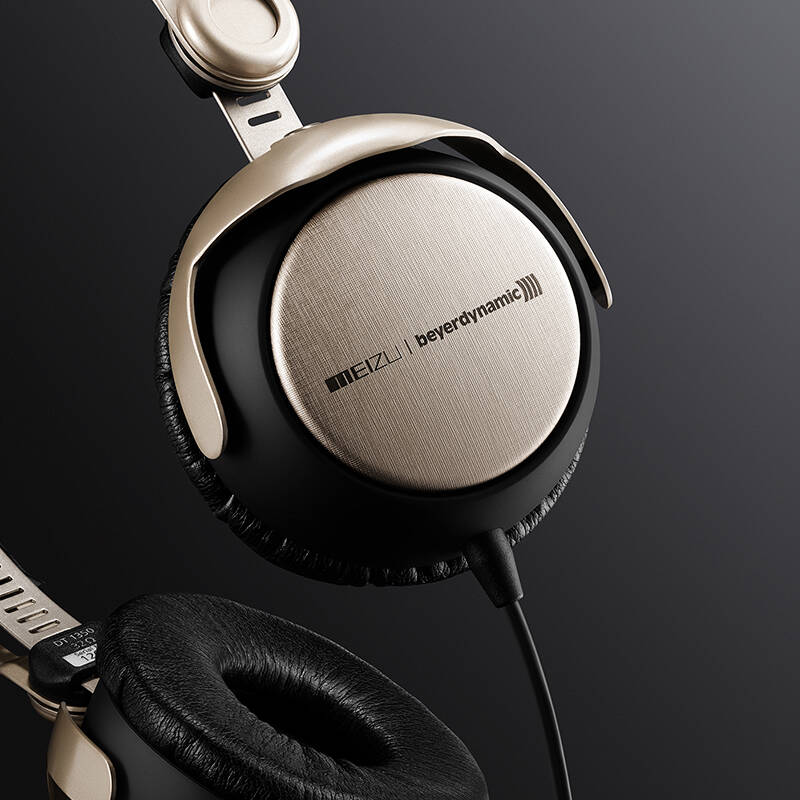 拜亚动力(beyerdynamic)dt1350 头戴式特斯拉金色限量魅族手机定制