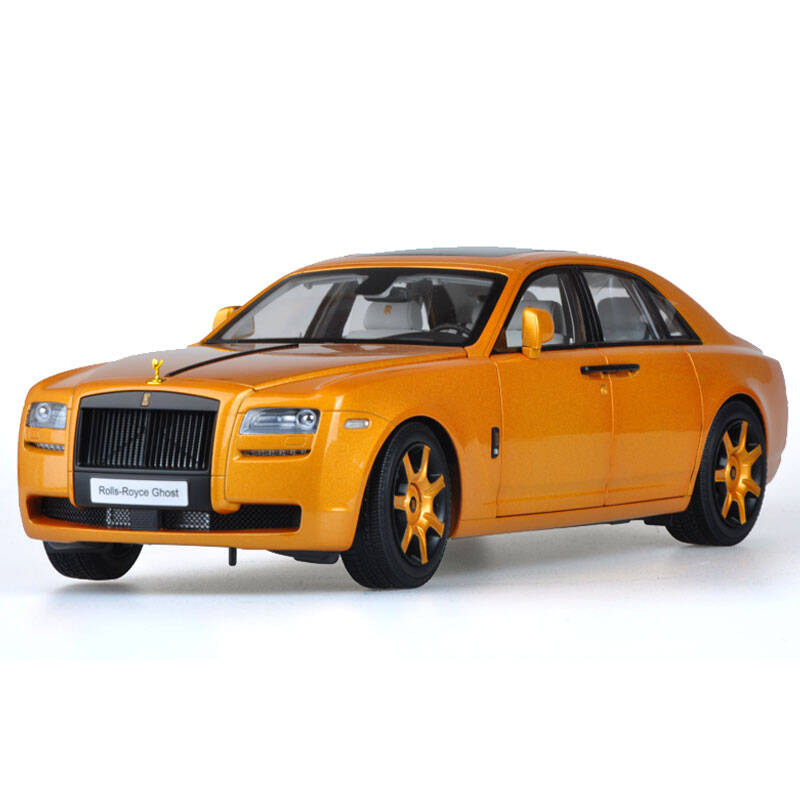 1:18 劳斯莱斯 古斯特 幻影 老爷车 加长 合金汽车模型 古斯特金色