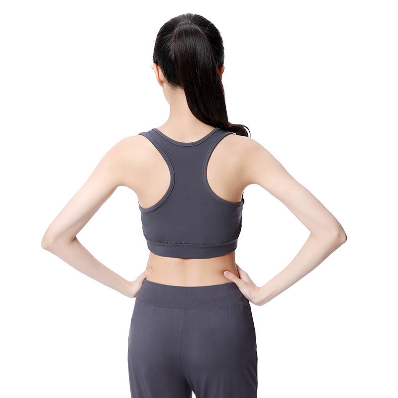 瑜伽服套装 女 练功服 健身房运动服套装 莫代尔 含胸垫套装 两件套 d