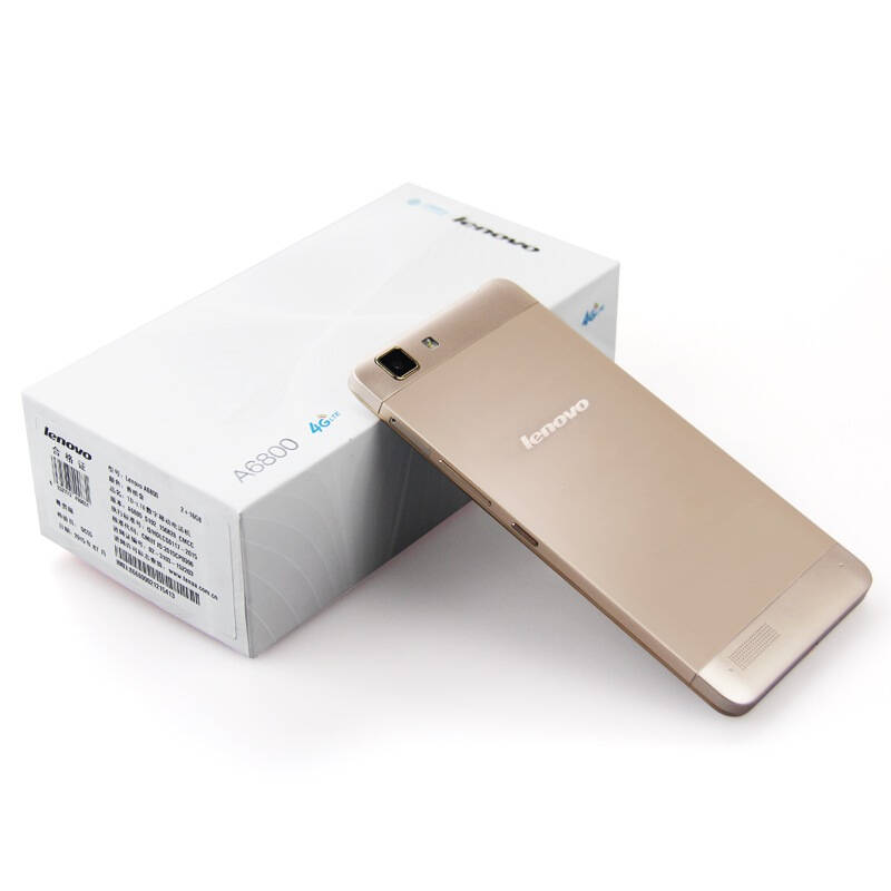 联想(lenovo) a6800 香槟金 16g 移动4g手机 双卡双待