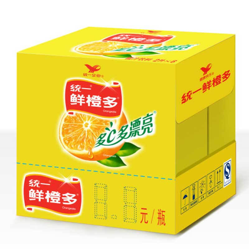 统一 鲜橙多饮料2l*6瓶 整箱