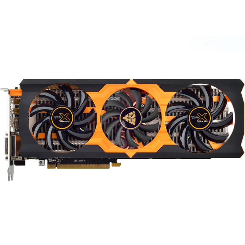 蓝宝石(sapphire) r9 280x 3g gddr5 黑钻版 870(boost 1020)/6000 3g