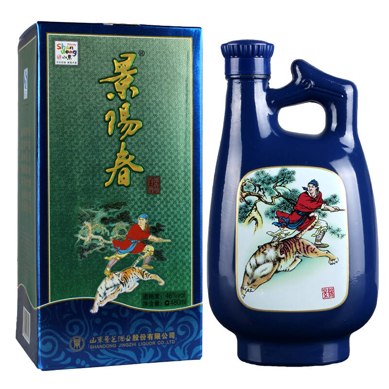 1919酒类直供 白酒 山东景芝 46°景阳春如意 480ml