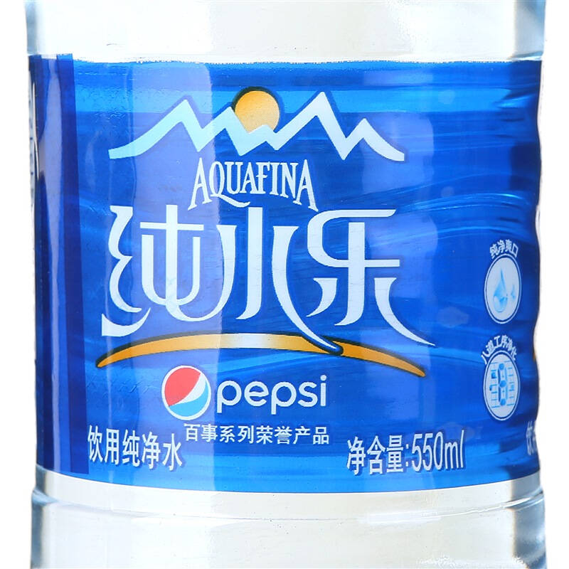 百事可乐 纯水乐 饮用水550ml*12瓶箱装