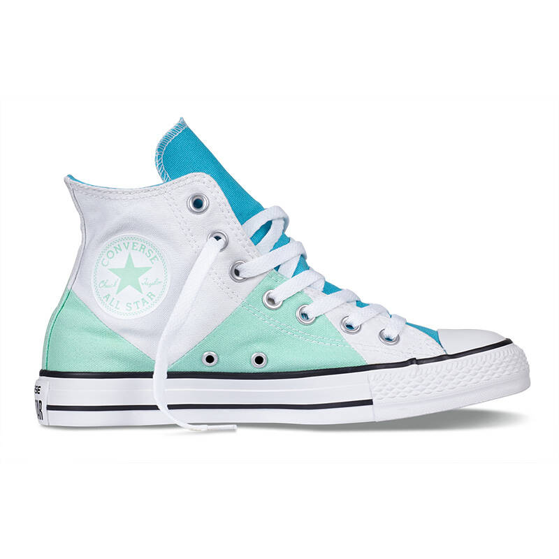 converse匡威官方 chucktaylor all star撞色拼接 542586c 白/薄荷绿