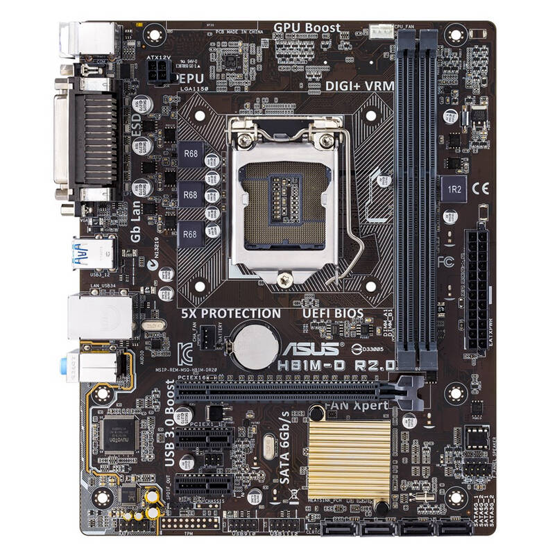 华硕(asus)h81m-d r2.0 主板 (intel h81/lga 1150)