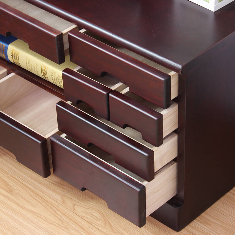 正品特价日式实木家具电视柜储物柜收纳柜移动斗柜色.