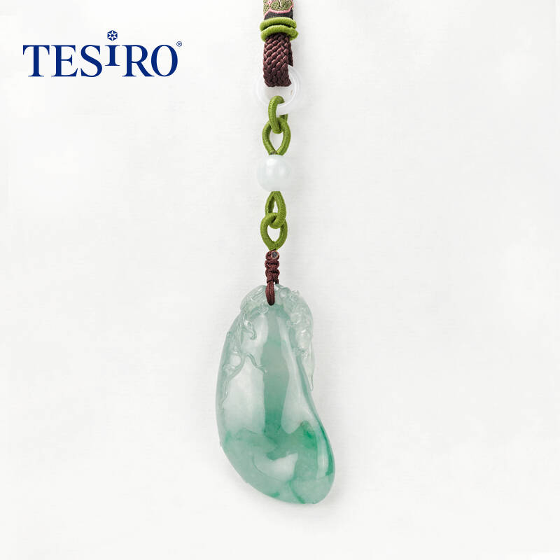 tesiro通灵珠宝【传世翡翠】 缅甸天然正品a货 成果累累翡翠吊坠 拍前