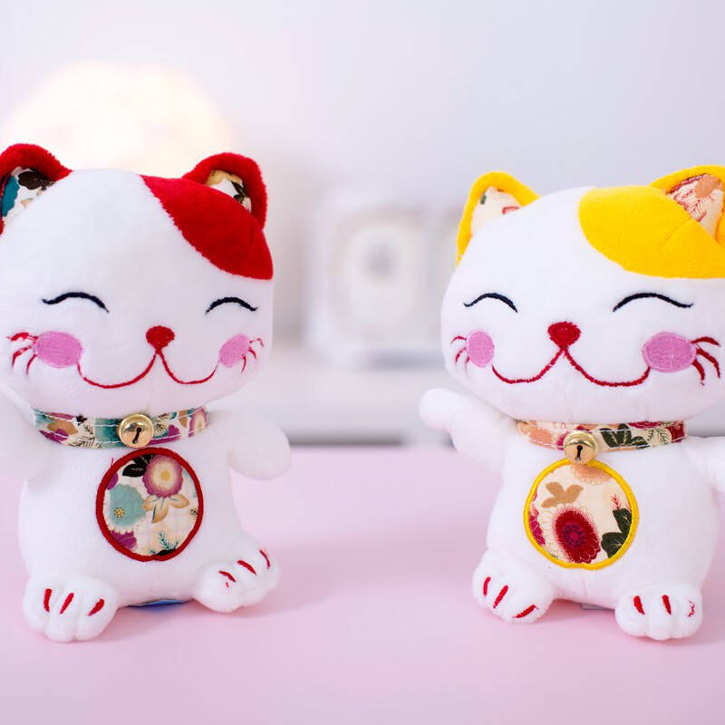 朵啦啦 新款招财猫 毛绒玩具大号布娃娃玩偶 生日礼物