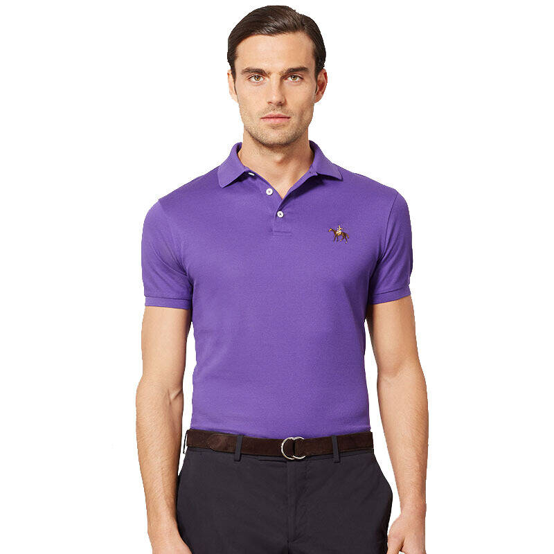 polo ralph lauren/拉夫劳伦 紫标系列男士短袖polo衫