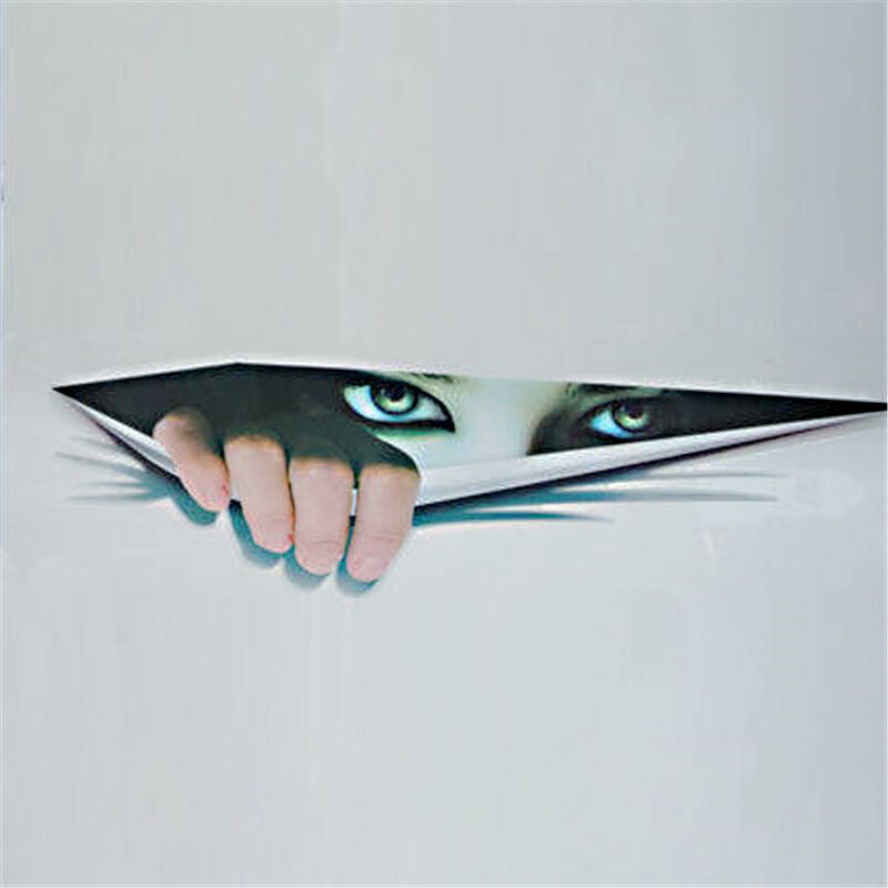 汽车3d立体引擎盖装饰创意搞笑贴纸保险杠车身划痕遮挡个性车贴花
