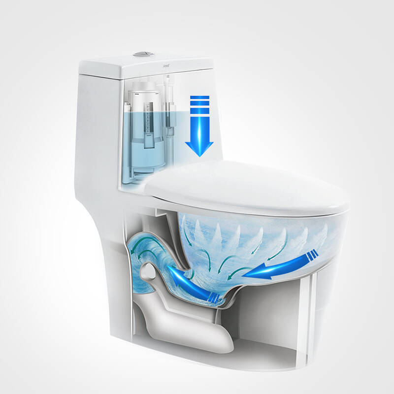 恒洁卫浴(hegii) 节水抽水马桶坐便喷射虹吸式静音座便器 h0118 0118