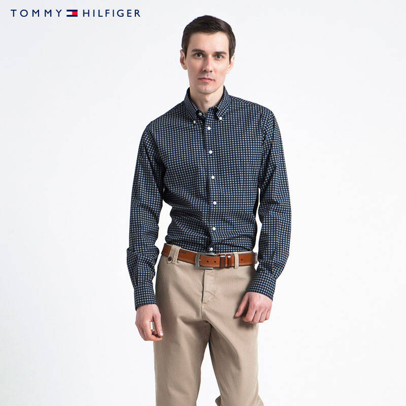 tommy shijia,tommyshijia山寨 tommy hilfiger 刺绣都市风情长袖衬衫(修身版) | 0887838560jw 416