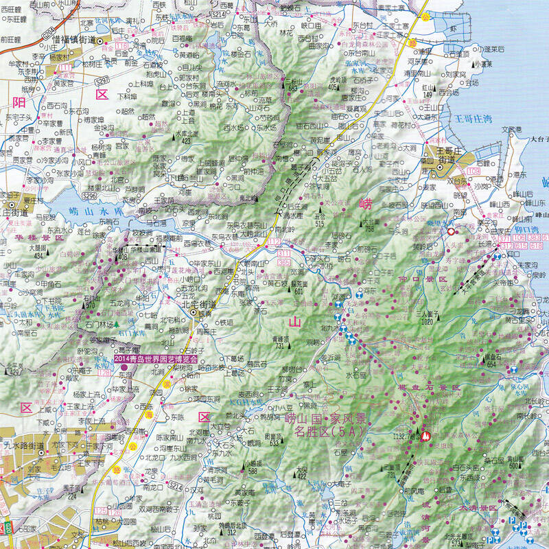 青岛地图 2016新版 青岛城市全图图片