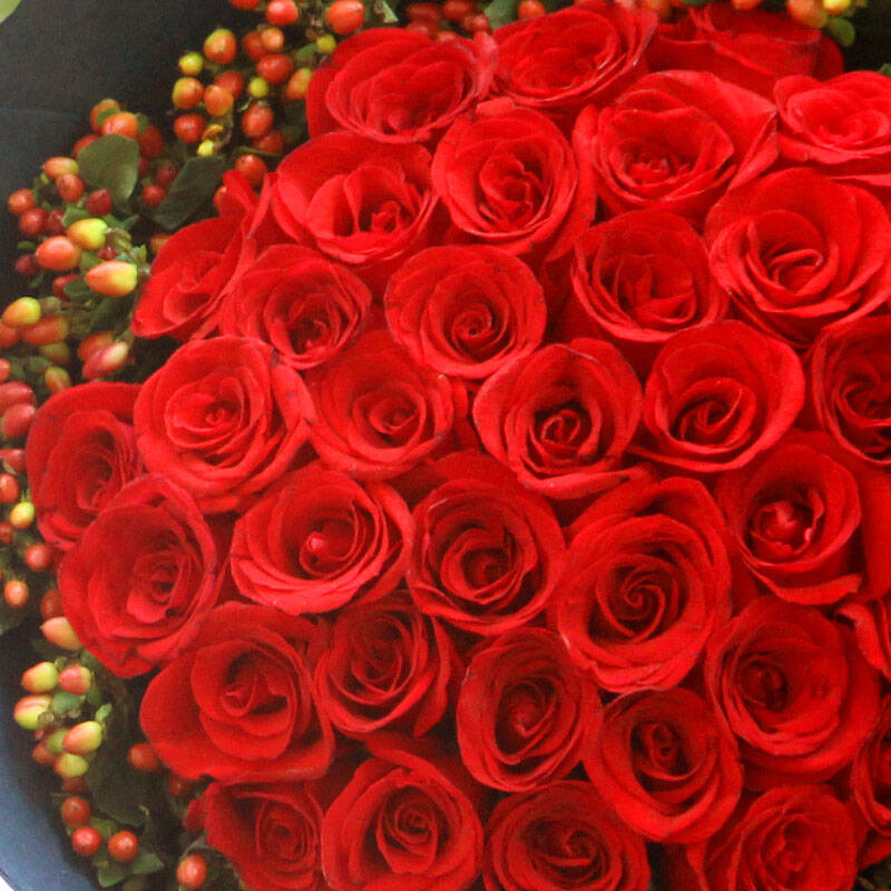 北京上海深圳全国花店同城送花上门 33朵红玫瑰花-f