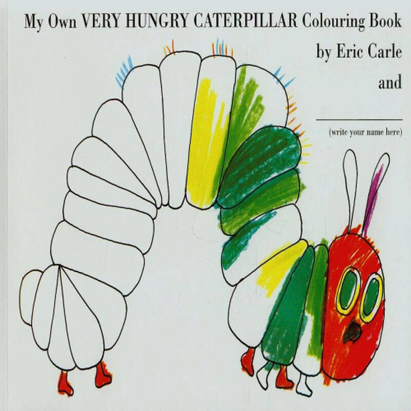 好饿的毛毛虫:涂色书英文原版my own very hungry caterpillar