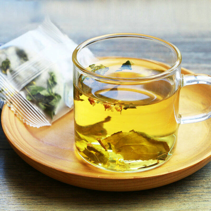 买1发2】花依旧 薄荷桂花迷迭香绿茶 组合型花茶 香桂花干薄荷叶茶