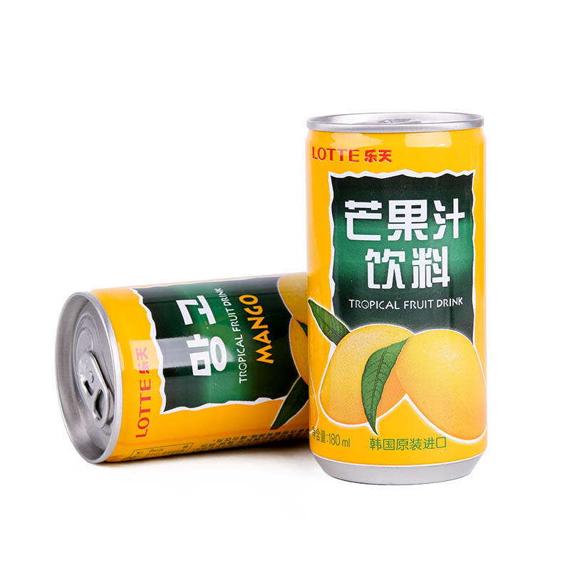 韩国进口饮料 乐天芒果汁180ml 单瓶装