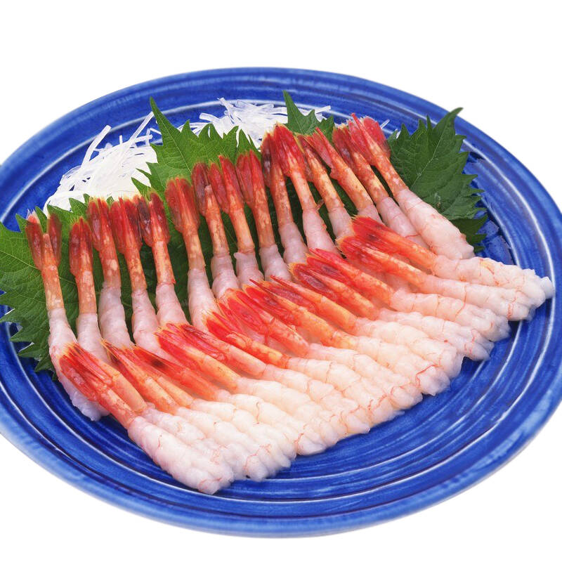 加拿大进口冷冻北极甜虾 30尾一板 105g 海鲜水产 刺身