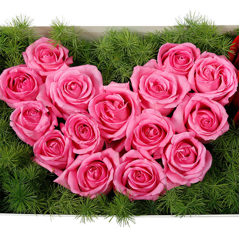 爱唯一鲜花速递33朵红玫瑰花束【同城送花 指定日期送达】送女朋友