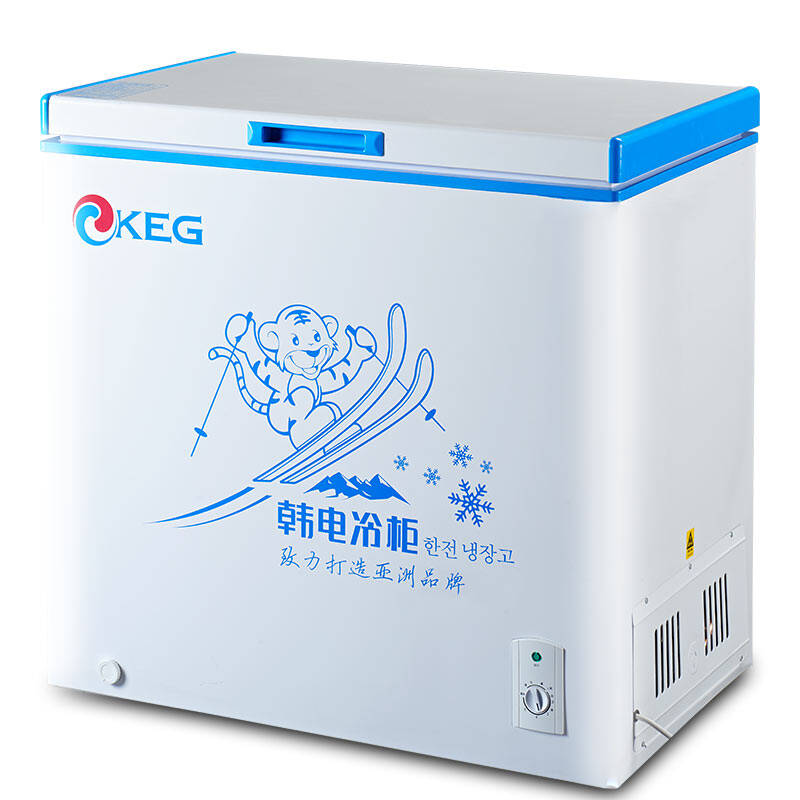 韩电keg209升商用家用变温冰柜冷柜冷冻冷藏转换冷柜卧式顶开门雪白