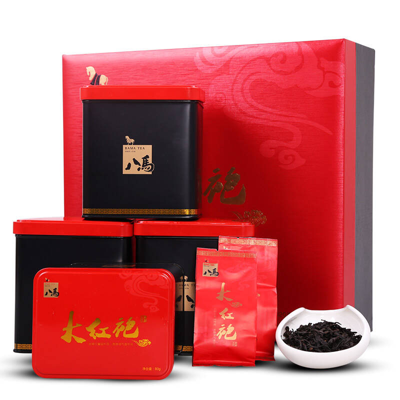 八马茶业 武夷岩茶 大红袍礼盒装 留香系列乌龙茶茶叶