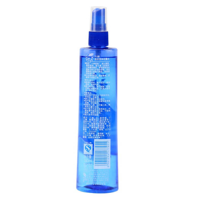 六神 喷雾劲凉提神花露水 180ml