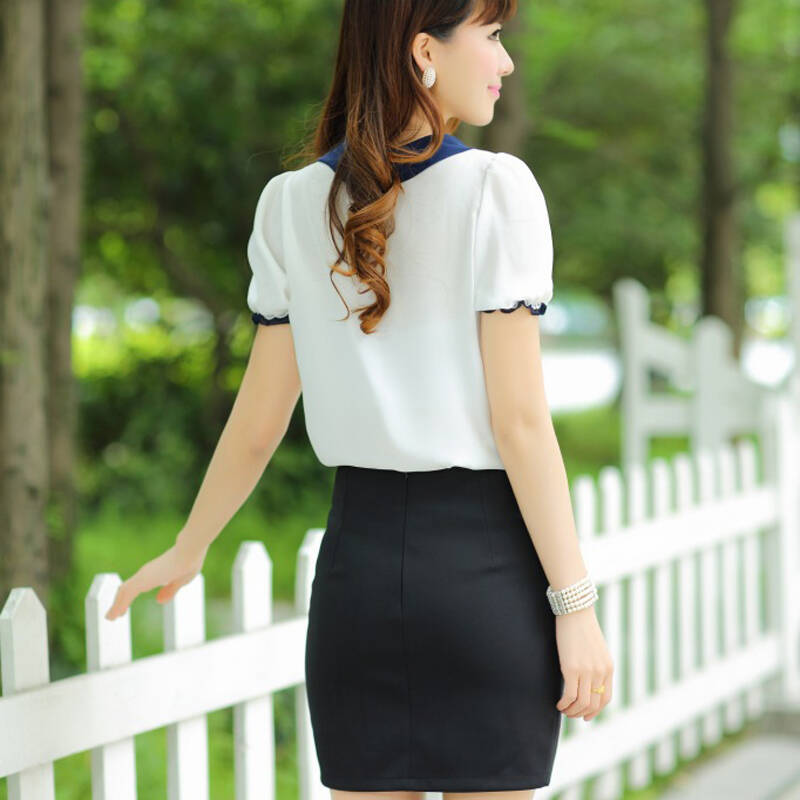 美沁女装夏装新款2014韩版淑女气质职业套装两件套女裙 1320工作服
