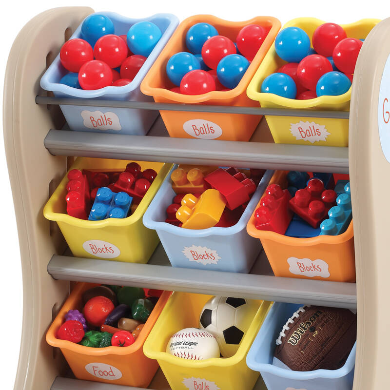step2美国进口儿童玩具储物收纳架玩具整理柜宝宝玩具